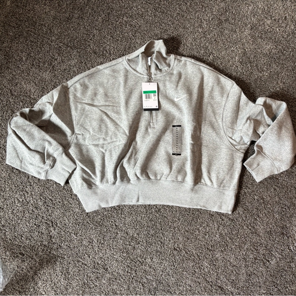 Nike Heather Gray Zip-Up Jacket